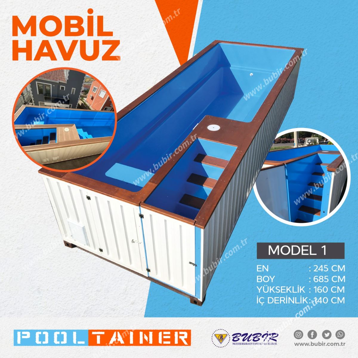 POOLTAINER Model 1